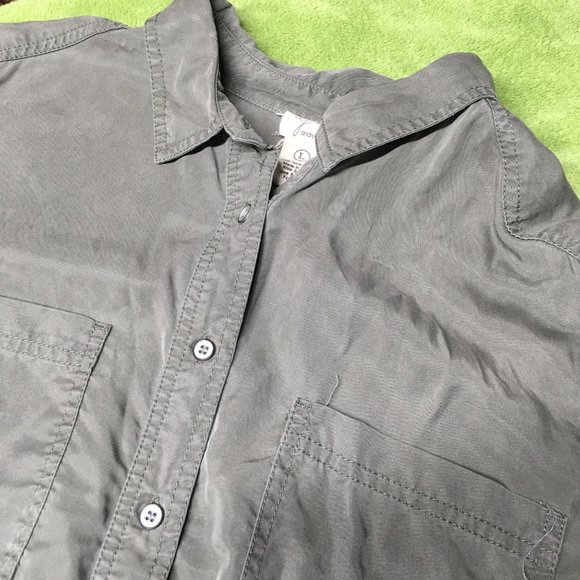 Andrea Jovine 1/2 Button Up w/Roll-up Sleeves Women's Size L - Picture 4 of 7